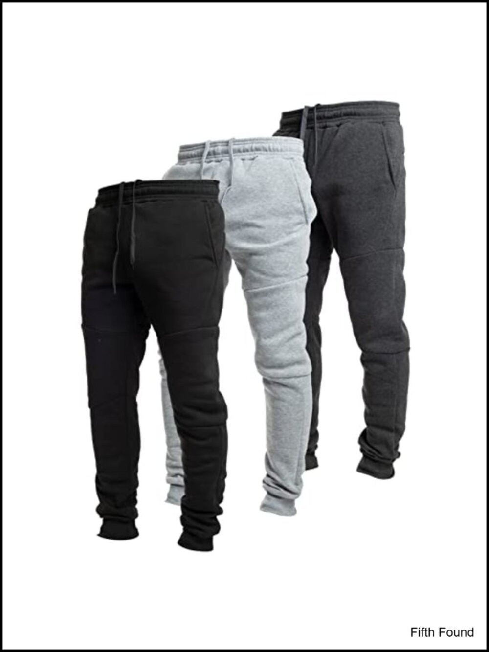 Men's Fleece Jogger Sweatpants with Pockets - 3 Pack